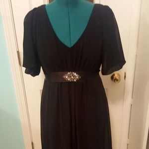 SL Fashions Size16 black semi formal dress